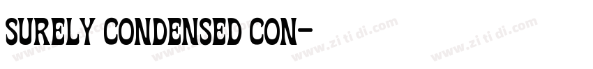 surely condensed con字体转换